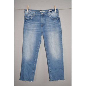 MAVI Niki High Rise Straight Cropped Denim Jean